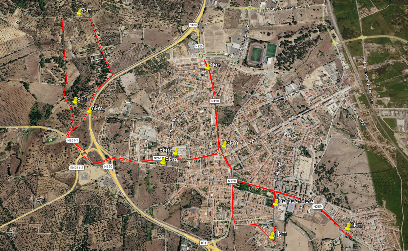 Percurso GP Grandola